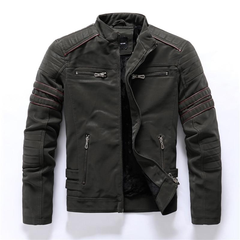 Men's biker jacket with stand-up collar – Rafael autumn edition