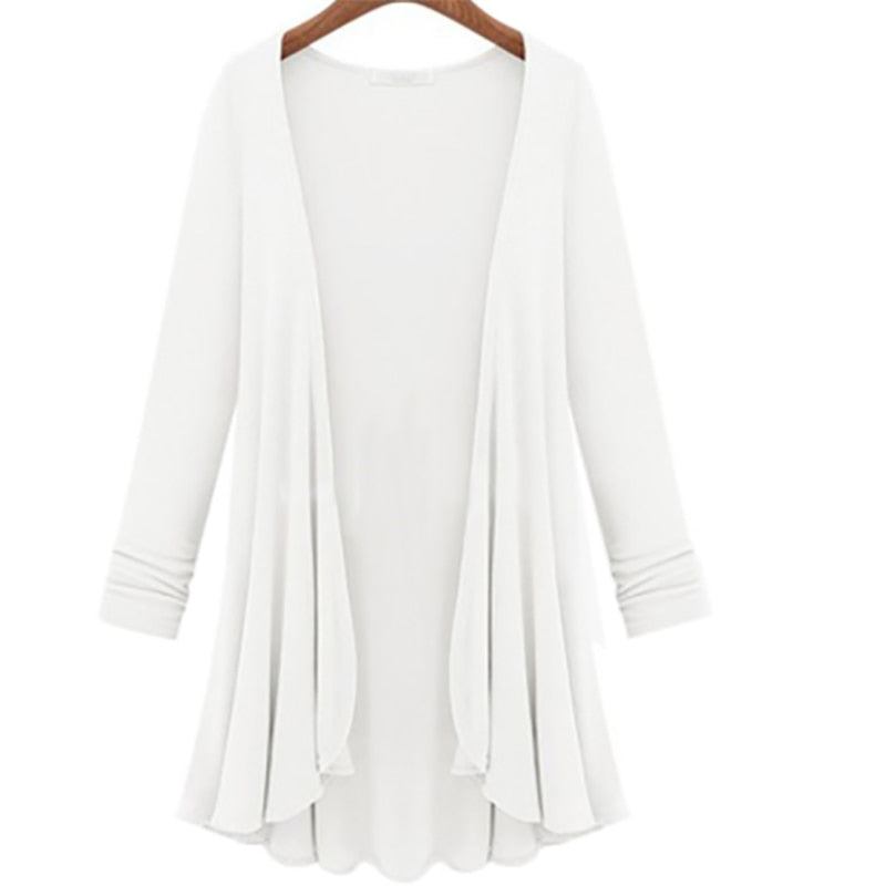 Ladies' cardigan with ruffles – Autumn Magic Elena