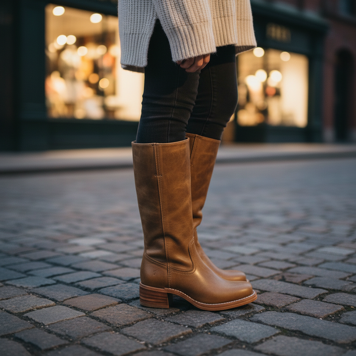Hochschaft Lederstiefel - Serena
