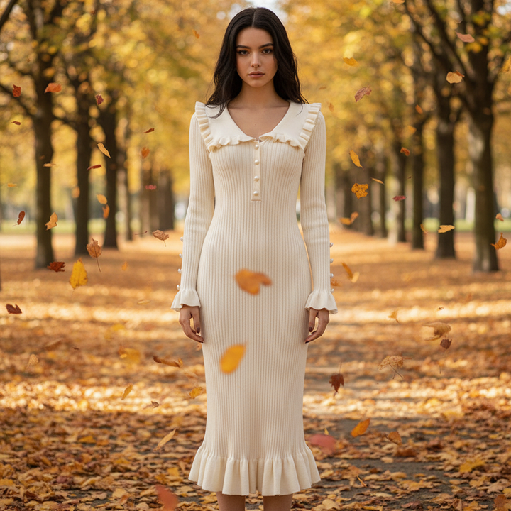Maxikleid Mit Rüschen -  Ursula