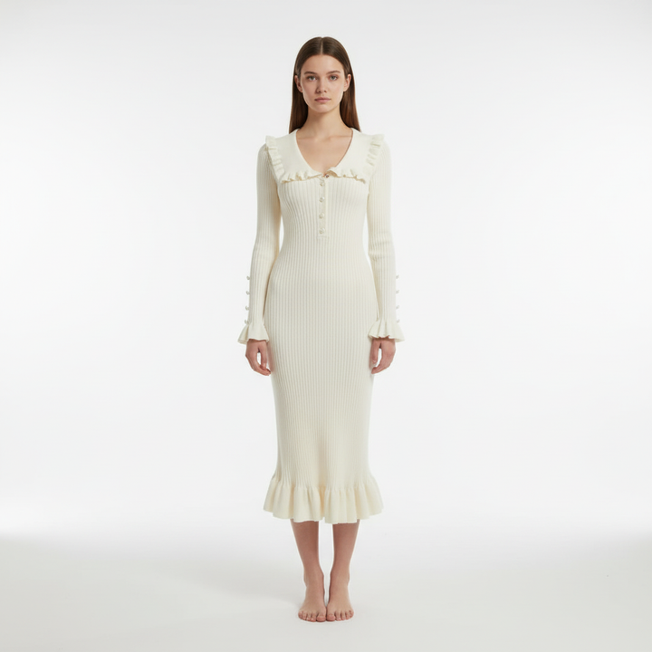Maxikleid Mit Rüschen -  Ursula