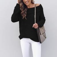 Off-Shoulder Strickpullover - Alicia