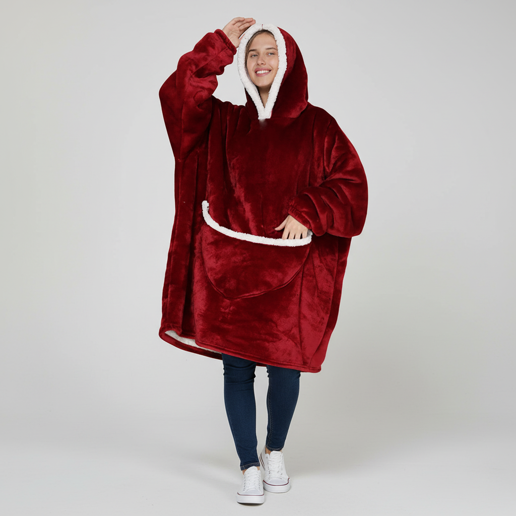 Oversized Fleece-Decke - SnuggleHood