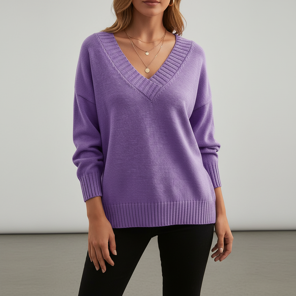Pullover Mit V-Ausschnitt - Angelika