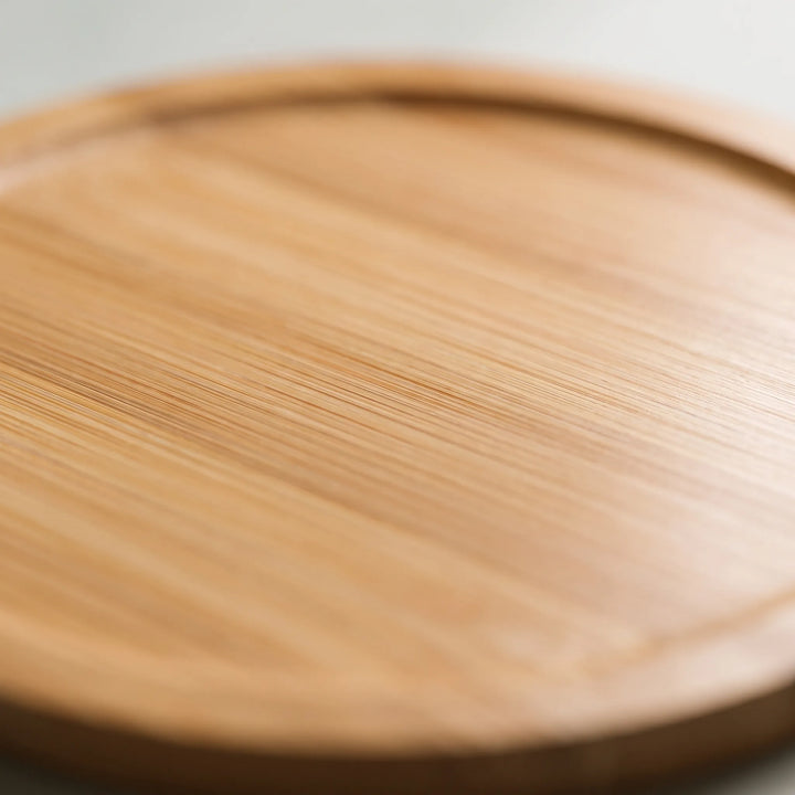 Round Natural Serving Platters - HostAura