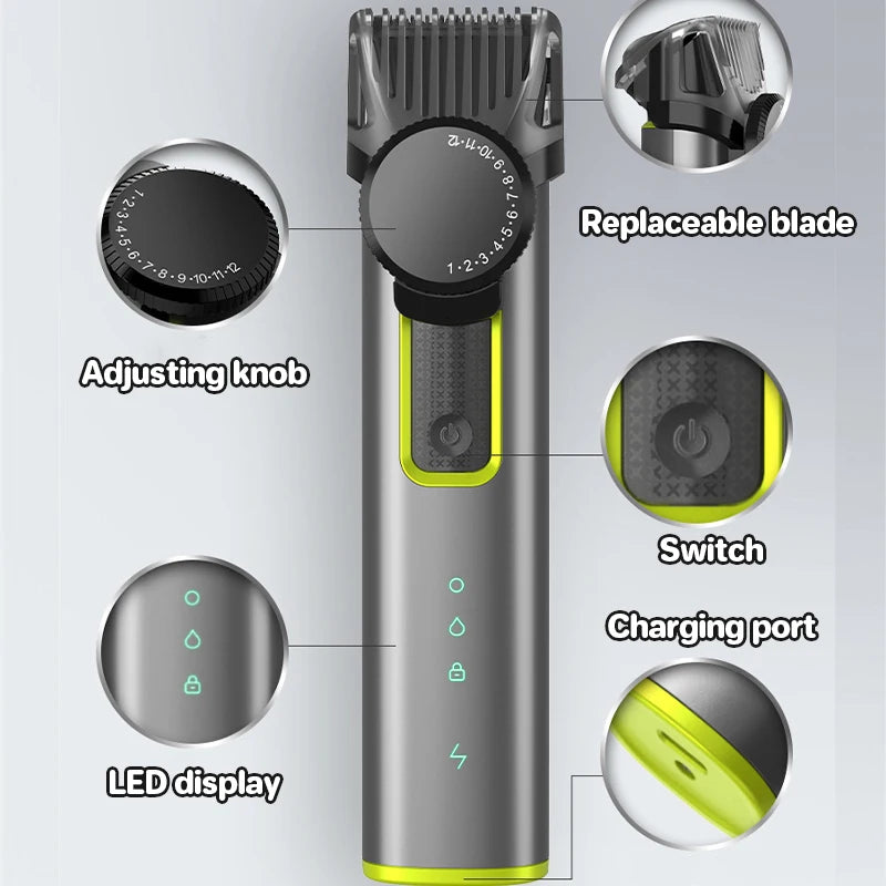 Beard Trimmer & Cordless Hair Clipper Kit – HydroTrim