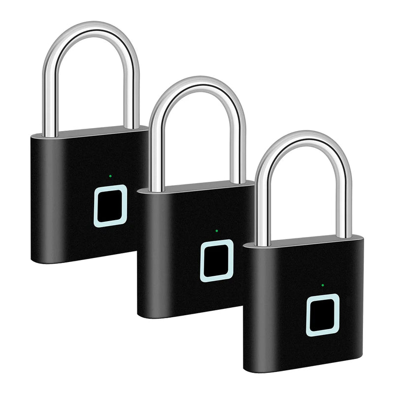 Smart Fingerprint Padlock with USB Charging & Waterproof Design – Titan