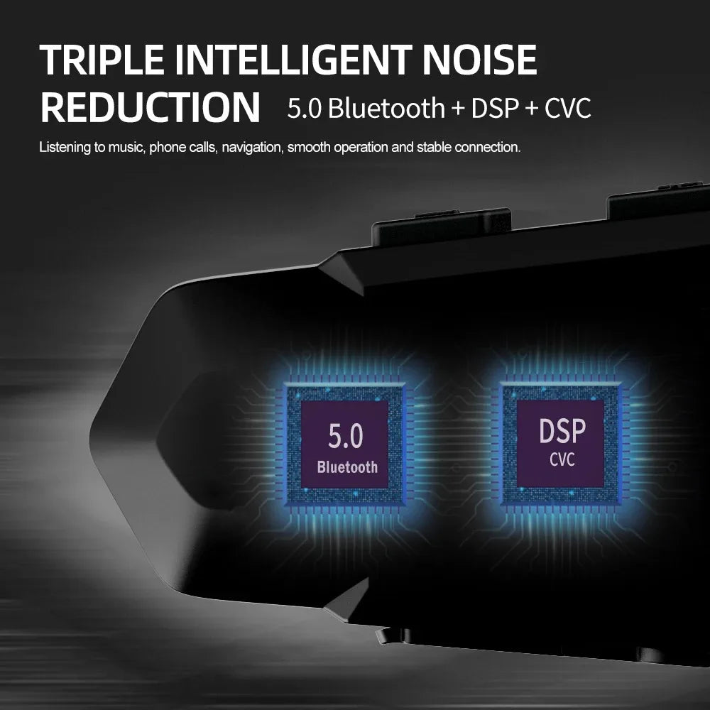 Bluetooth Motorcycle Helmet Intercom Headset with 1000m Range & IPX6 Waterproof – RoadComm