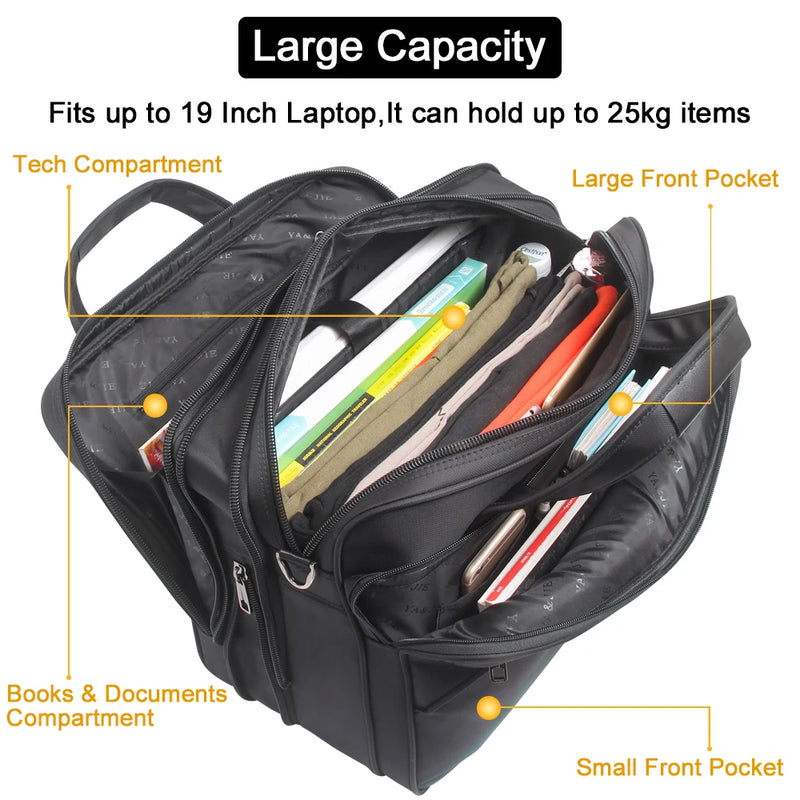 Canvas Business Laptop Bag with Shoulder Strap – Multiple Sizes