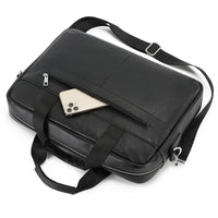 Genuine Cowhide Leather Vintage Laptop Briefcase