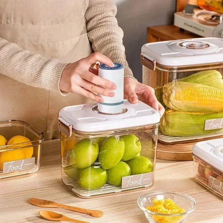 Food Vacuum Storage Box Transparent Container with Hand Pump – FreshLock