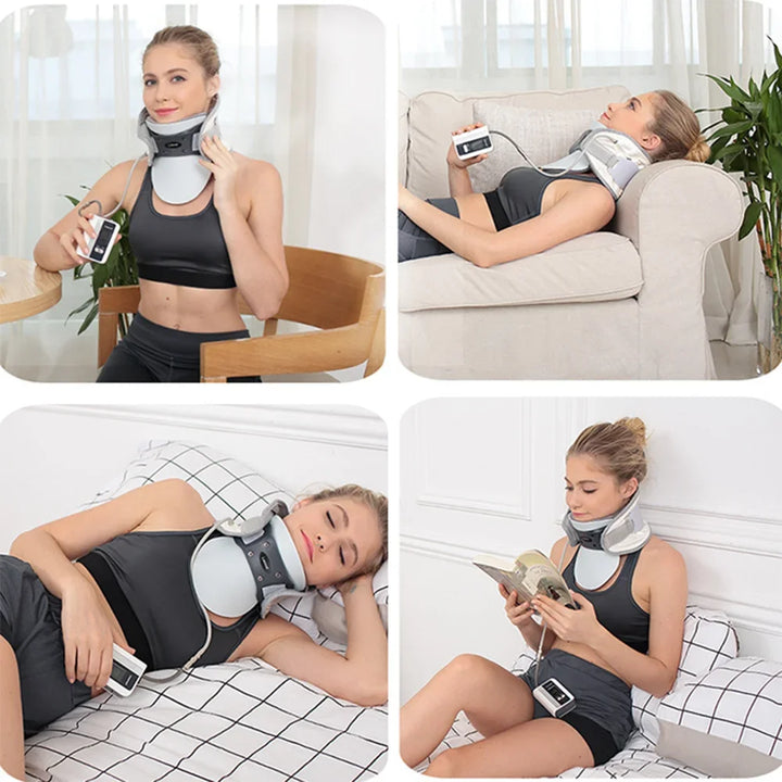 Adjustable Inflatable Neck Traction Device with Heat Compress – Neris