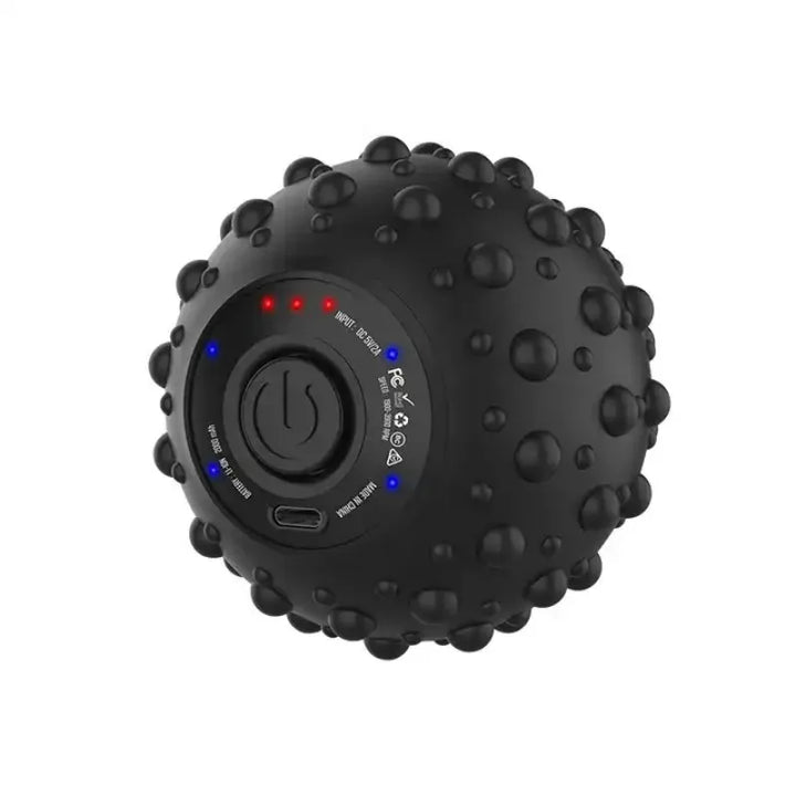 4-Speed Vibrating Massage Ball with Heat Therapy & Textured Surface – FlexiRoll