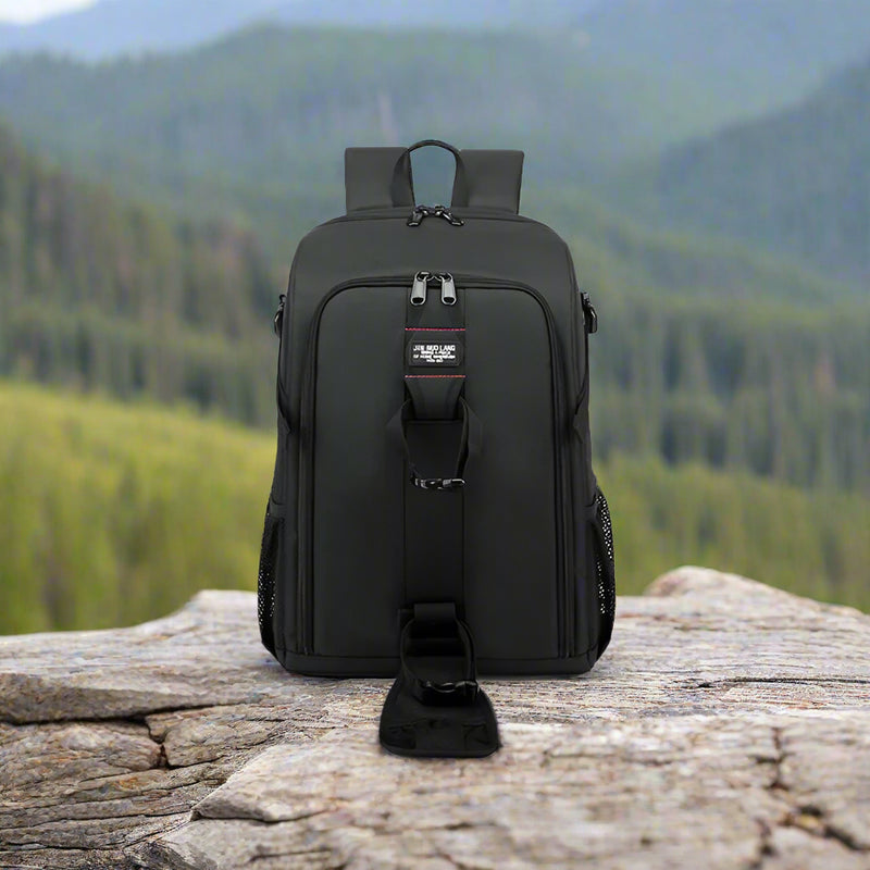 Waterproof Oxford Camera Backpack with Multi-Compartment Storage – Elric