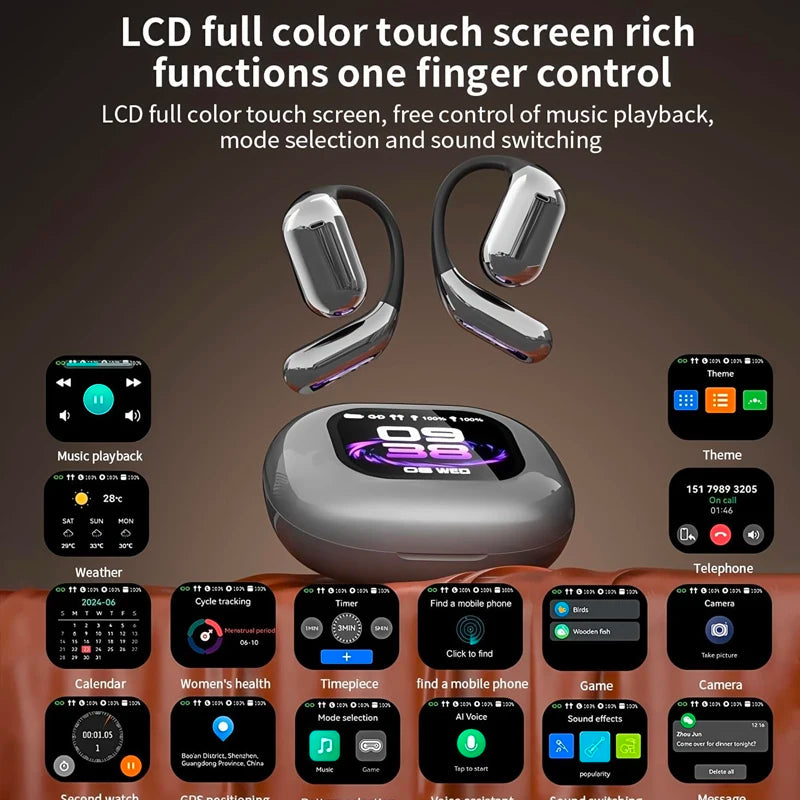 Real-Time Translation Earbuds with LCD Touch – Lexora
