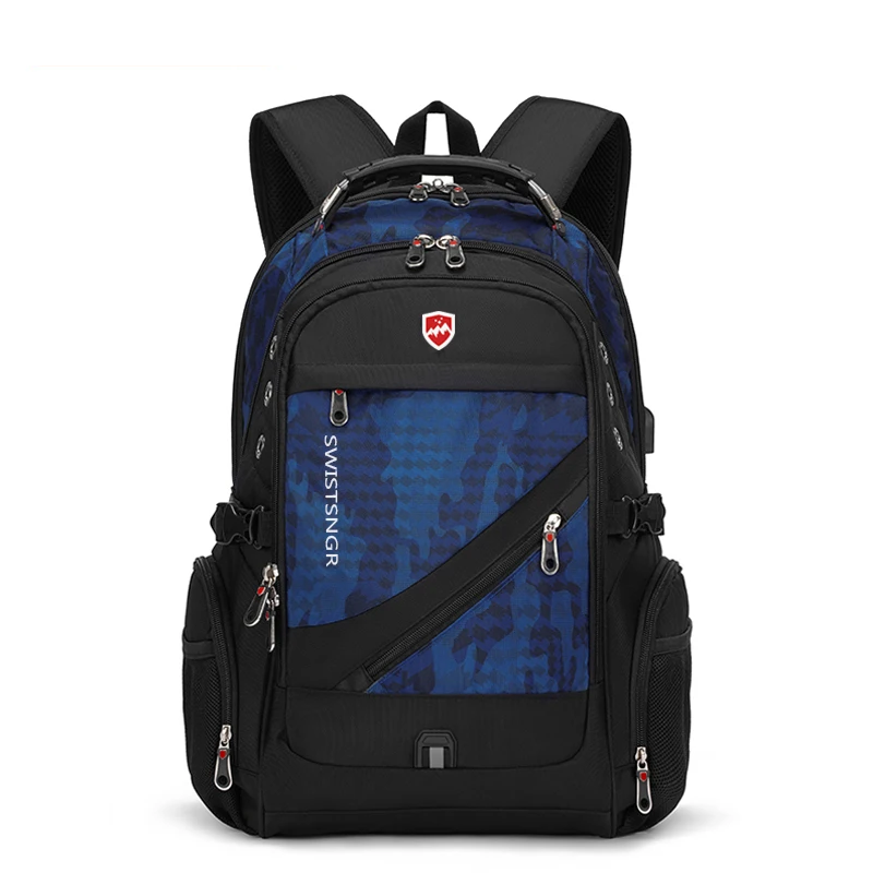 Extra-Large Waterproof Laptop & Travel Backpack with USB Charging