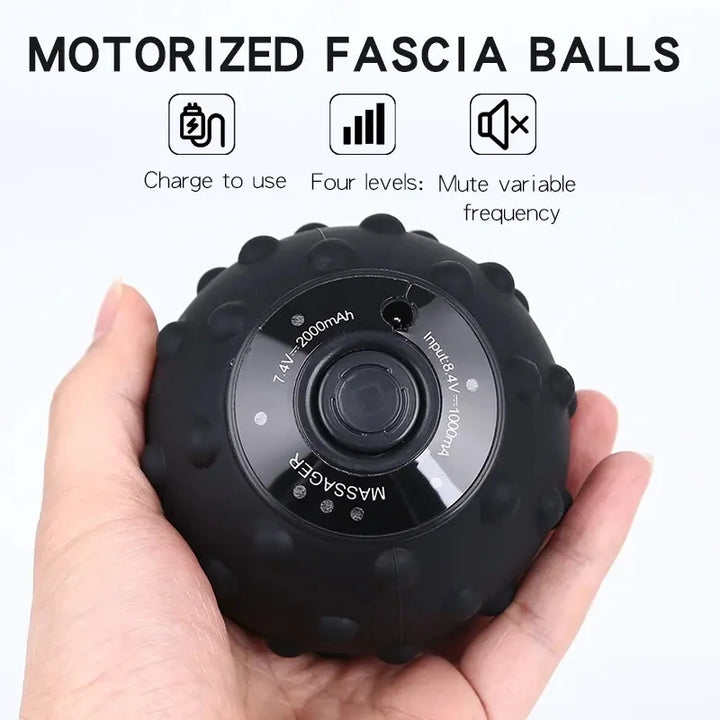 4-Speed Vibrating Massage Ball with Heat Therapy & Textured Surface – FlexiRoll