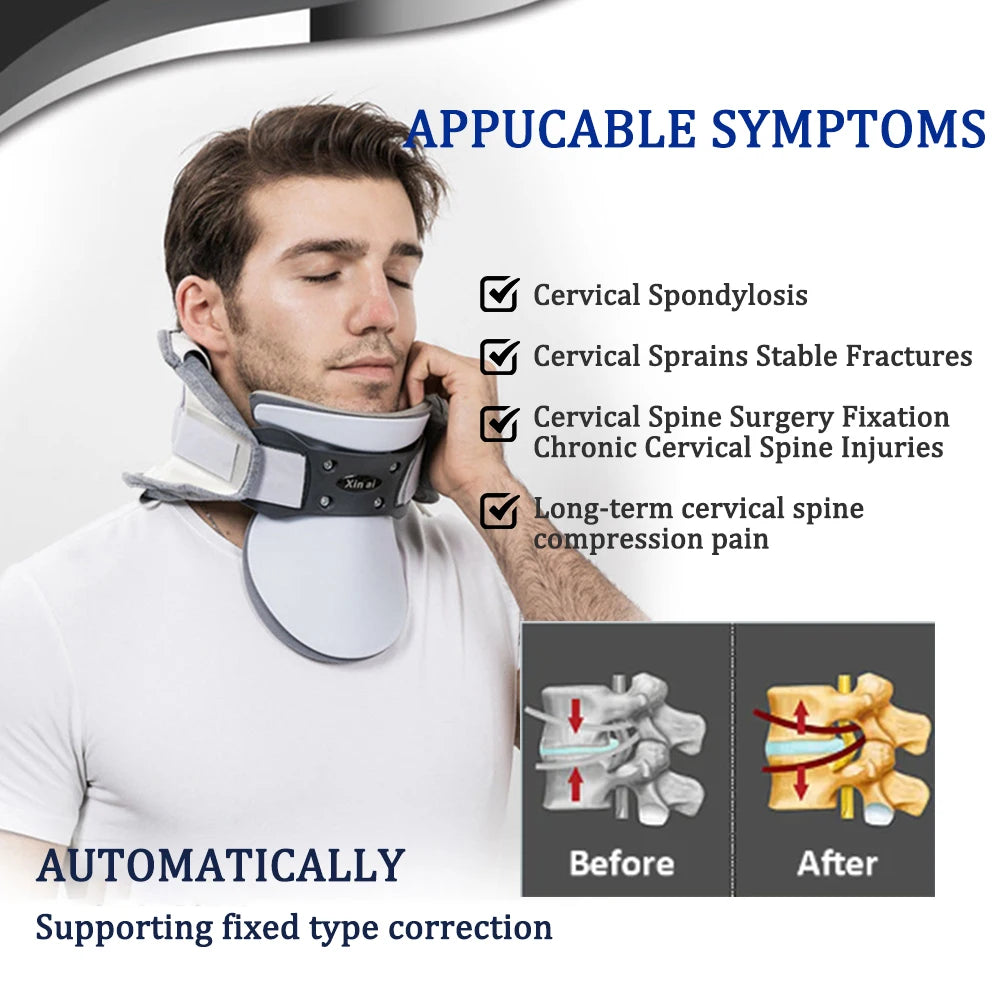 Adjustable Inflatable Neck Traction Device with Heat Compress – Neris