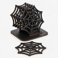 Spiderweb Design Drink Coasters - Webbia
