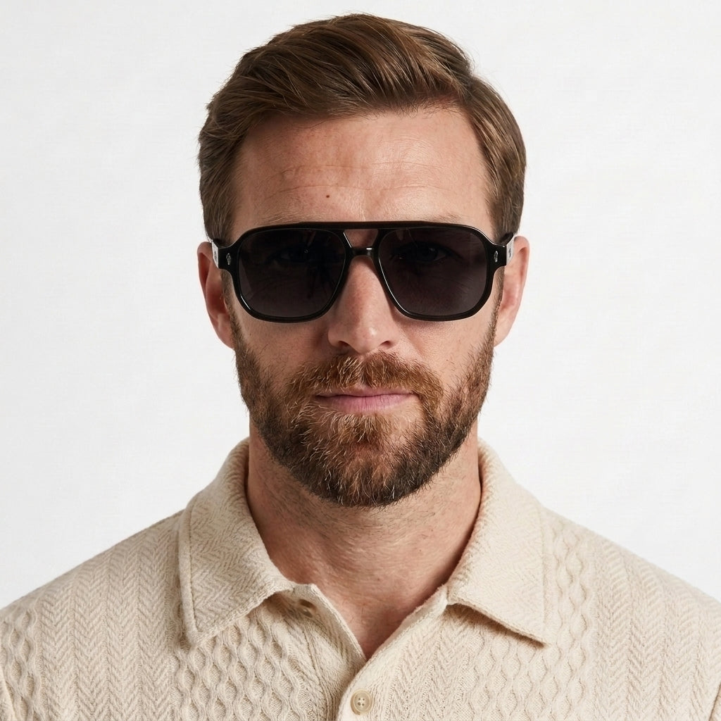 Thick Frame Aviator Sunglasses - Aviton