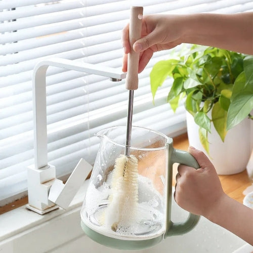 Long-Handled Wooden Bottle Brush – Elvo – (2+1 FREE)