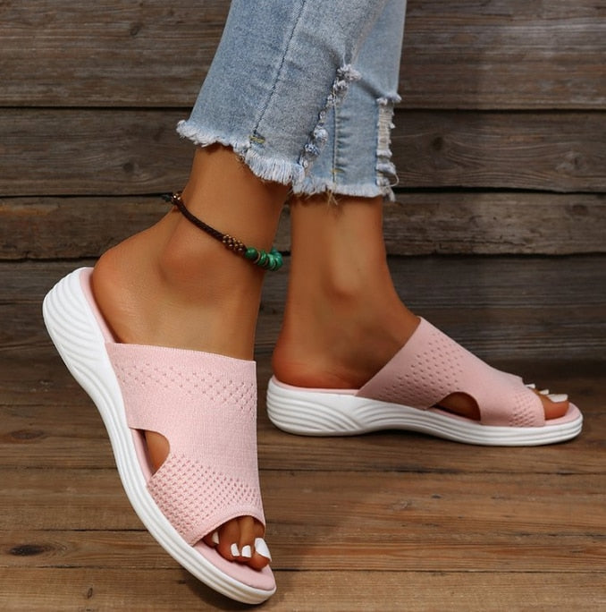 Warm Weather Slip-On Comfort Sandals