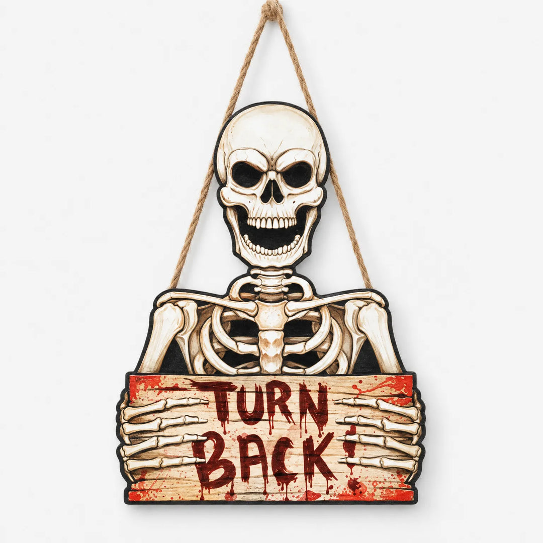 Wooden Halloween Hanging Decoration - Hallowood
