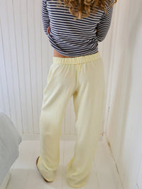 Ladies' lounge trousers with a stripe pattern – Elvira