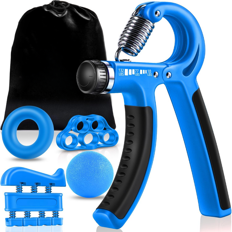 Adjustable Grip Strengthener Kit – 5-Pack-Light blue-State of Style