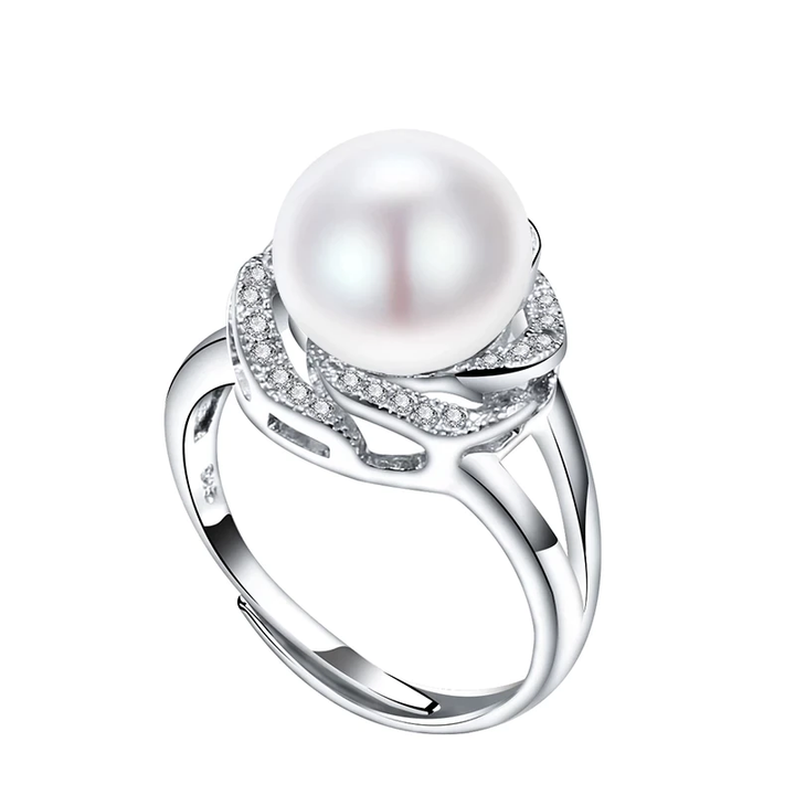 Adjustable Large Pearl Ring | Elegant Statement Jewellery-State of Style