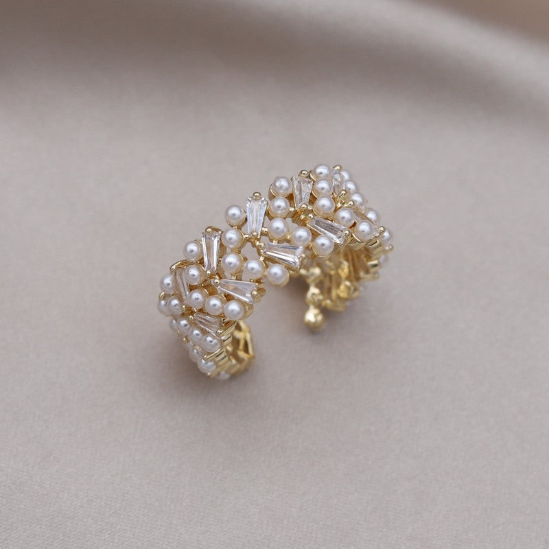 Adjustable Pearl Ring | Elegant Design-State of Style