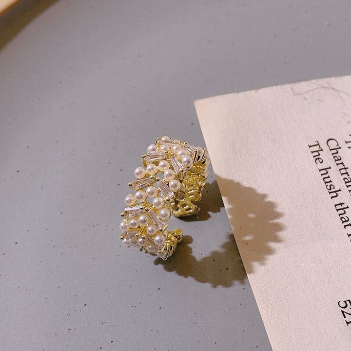 Adjustable Pearl Ring | Elegant Design-State of Style