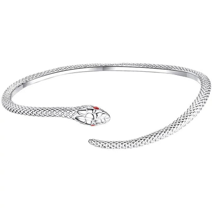 Adjustable Silver Snake Bracelet-State of Style