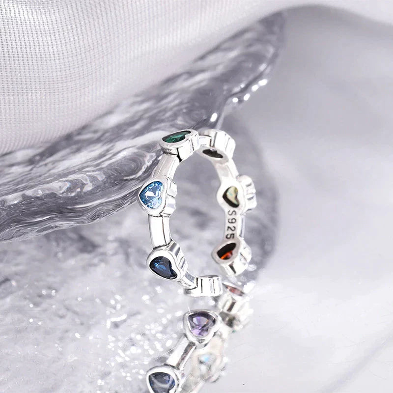 Adjustable Silver Stone Ring | Elegant Design-State of Style