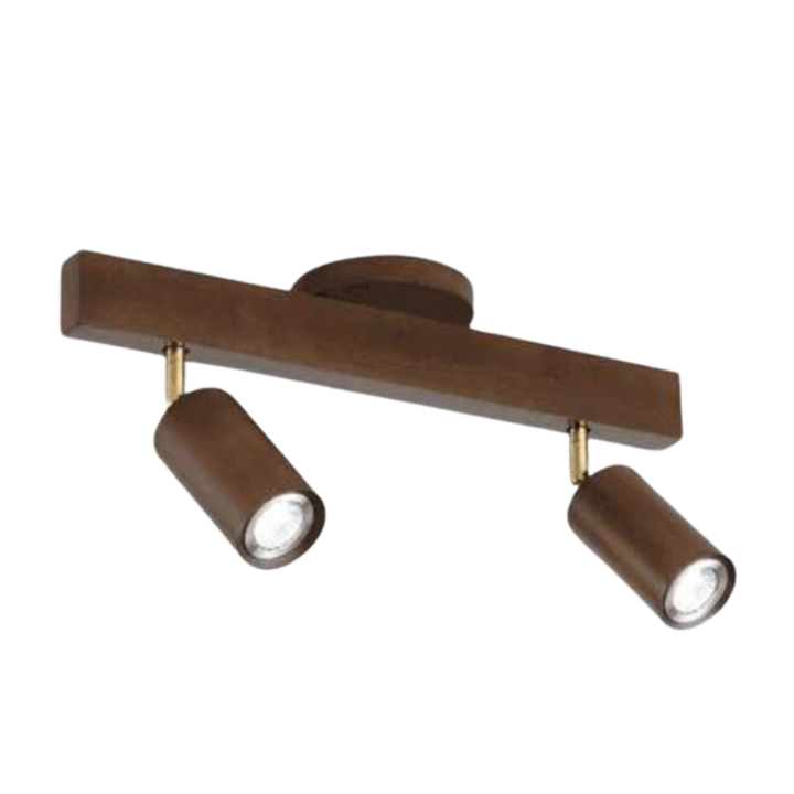 Adjustable Wooden Ceiling Spotlight - EcoLux-Walnut-2-Warm Wit-State of Style