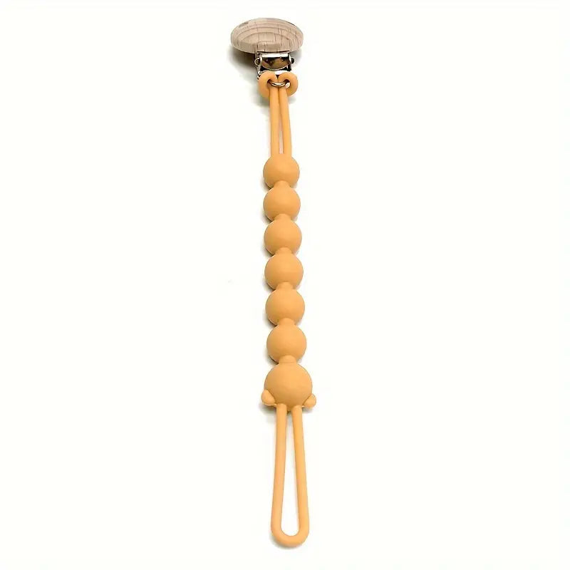 Adorable Bear Pacifier Chain - TeddyClip-Ochre Yellow-State of Style