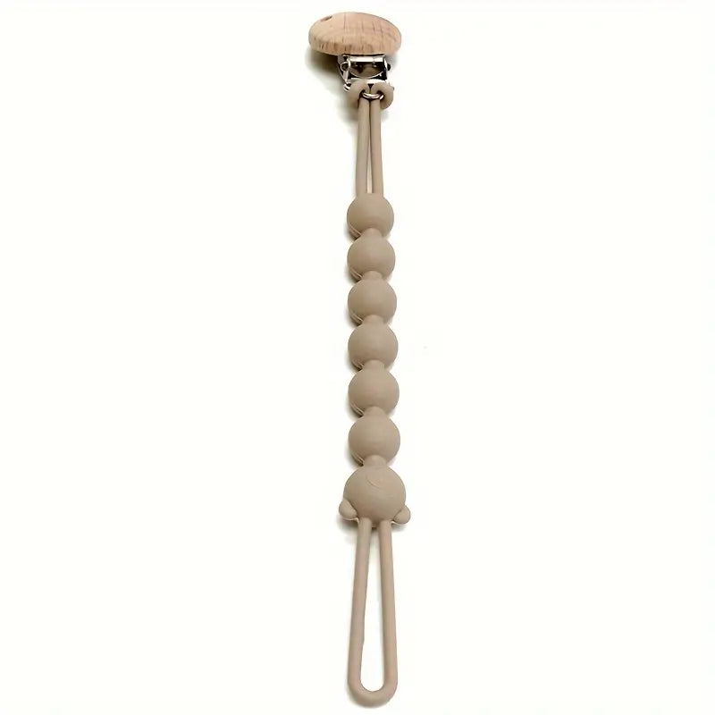 Adorable Bear Pacifier Chain - TeddyClip-Tan-State of Style