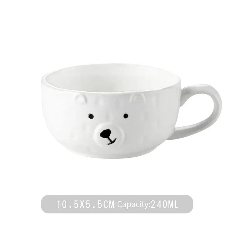 Adorable Polar Bear Ceramic Dinnerware Set - PolarJoy-Mug: 240ml-State of Style