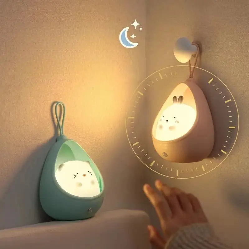 Animal Night Light - PurrLight-Pink-Kitten-State of Style