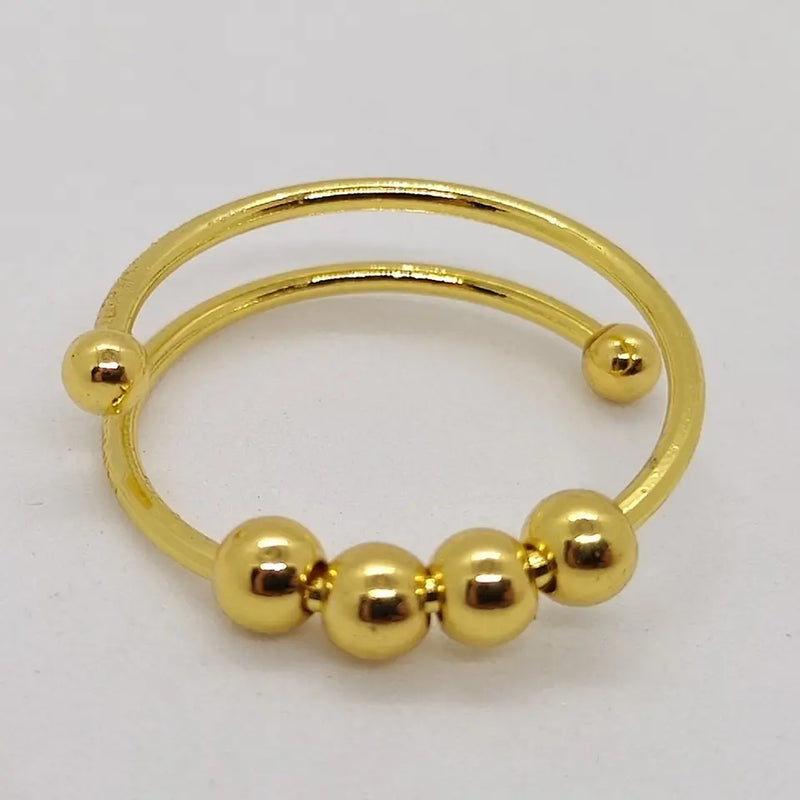 Anti Stress Ring - CalmSpin-Gold-State of Style