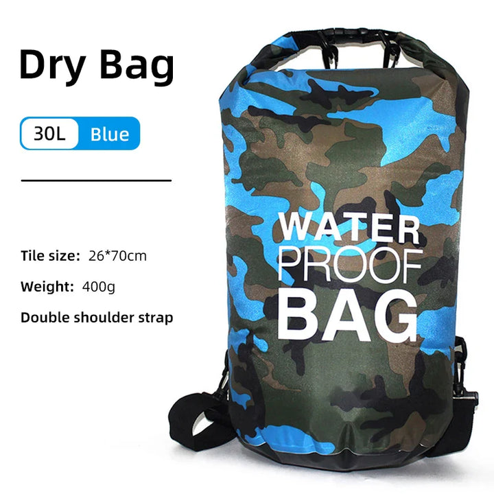 AquaVault Waterproof Backpack with Wet/Dry Separation-15L-Dark Blue-State of Style