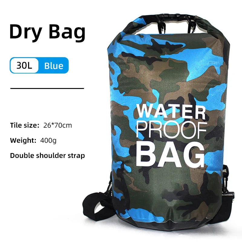 AquaVault Waterproof Backpack with Wet/Dry Separation-15L-Dark Blue-State of Style
