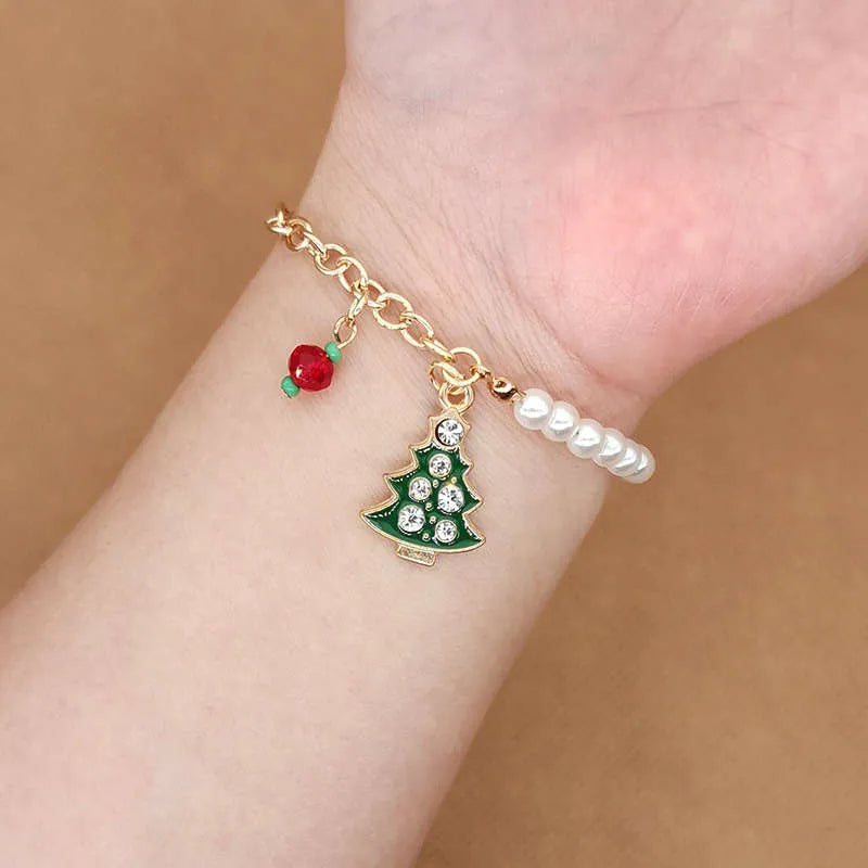 Australian Christmas Charm Bracelet | Festive Jewelry for Women-CHRISTMAS TREE-State of Style