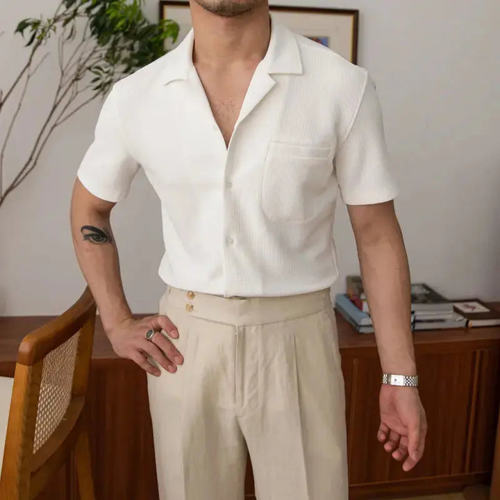 Basic Men's Shirt – Nolan-Khaki-S-State of Style