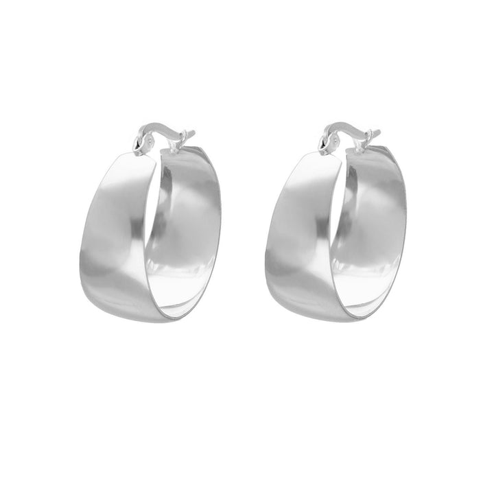 Bold Gold and Silver Statement Hoops-925 Silver-State of Style