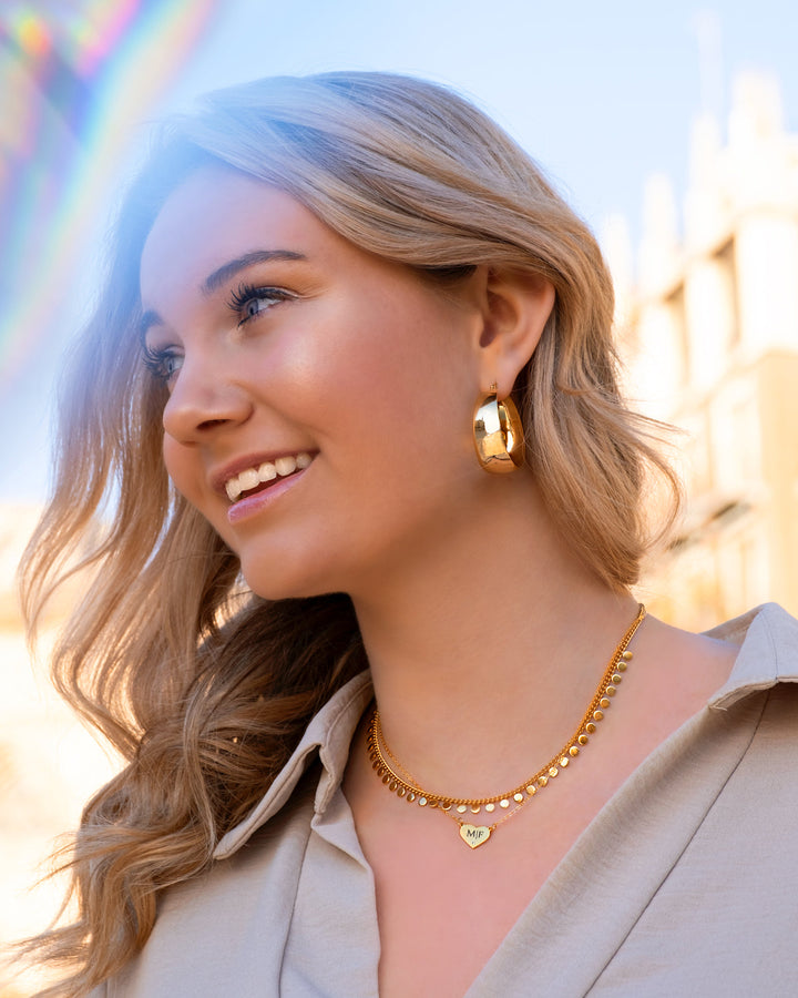 Bold Gold and Silver Statement Hoops-Gold-plated-State of Style