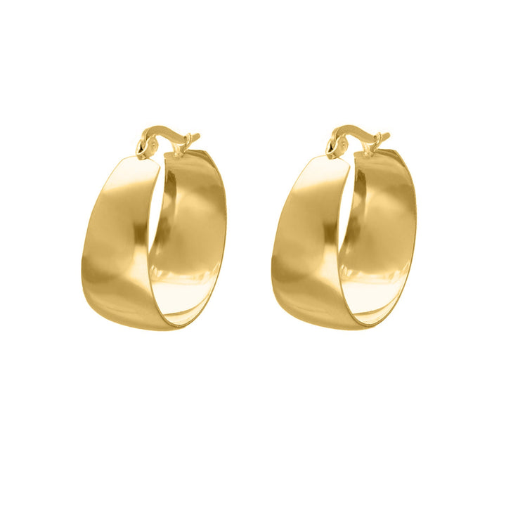 Bold Gold and Silver Statement Hoops-Gold-plated-State of Style