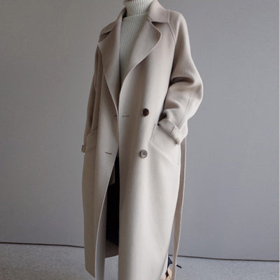 Casual Wool Jacket - Isabella-Beige-S-State of Style