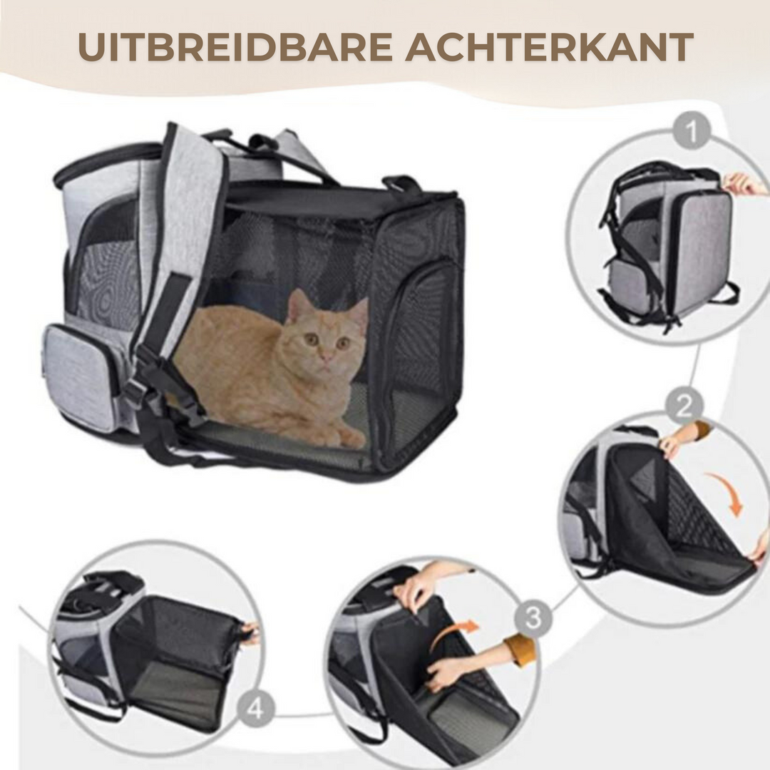 Cat backpack - PurrPack™-Grey-State of Style
