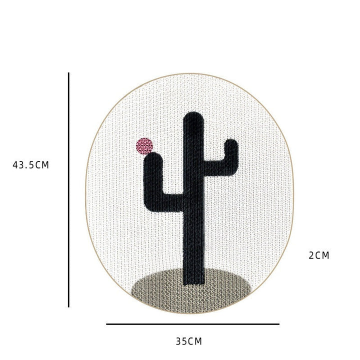 Cat Scratching Wall Plate - WallScratch Pro-Black Cactus-State of Style